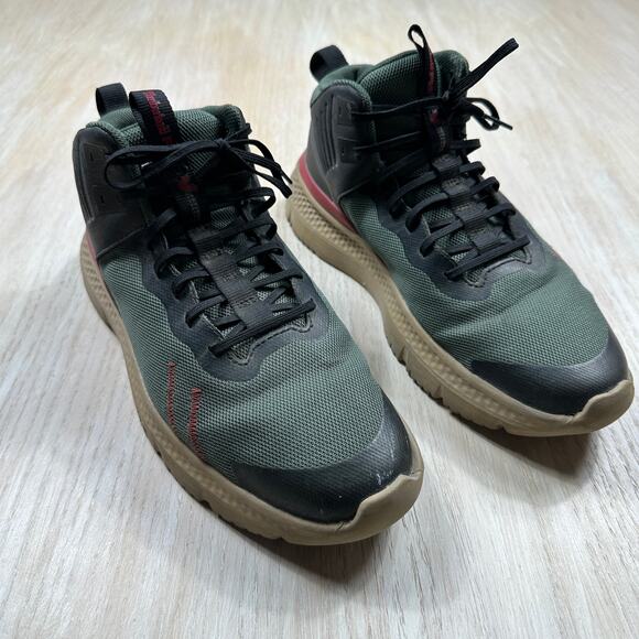 Timberland PRO Reaxion Mid Work Boots Green Slip Resistant EH SR Men’s 8M - Picture 3 of 9